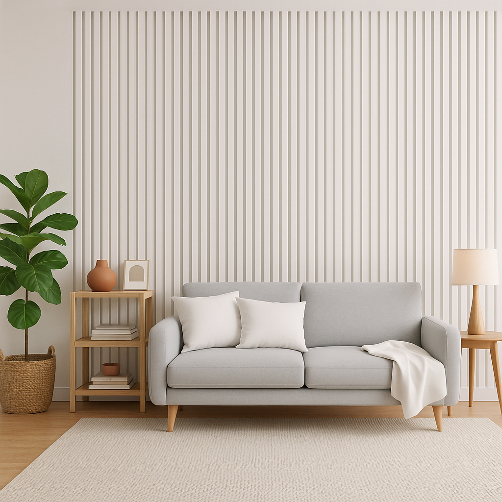 Wooden Acoustic Wall Panels 240cm x 60cm - White