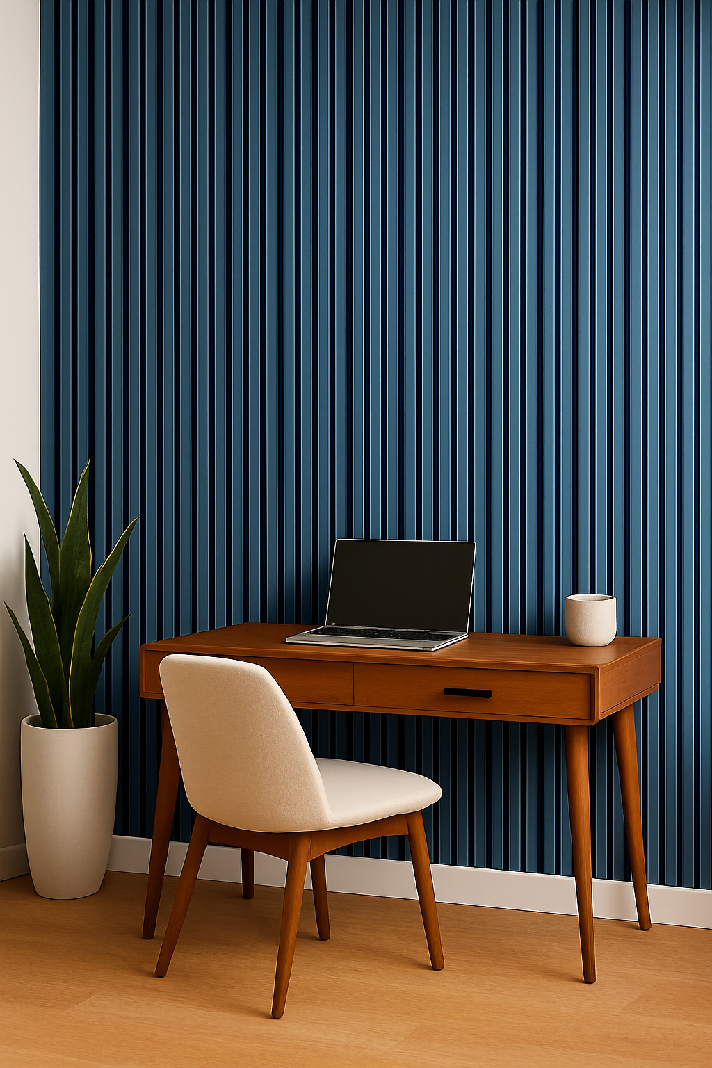 Wooden Acoustic Wall Panels 240cm x 60cm - Blue