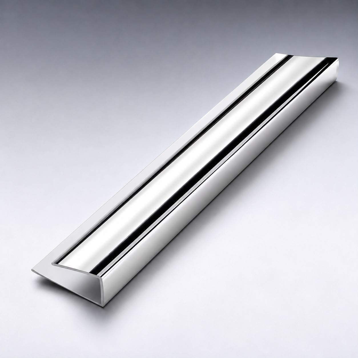10mm Silver End Cap Trim for Shower & Wall Panels (2.4m)
