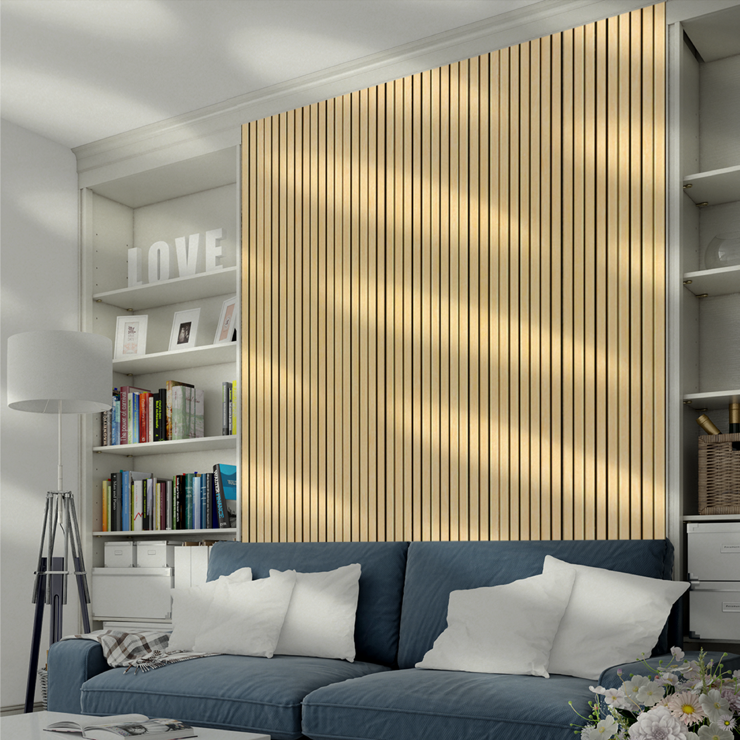 Wooden Acoustic Wall Panels 2400mmx600mm - Oak