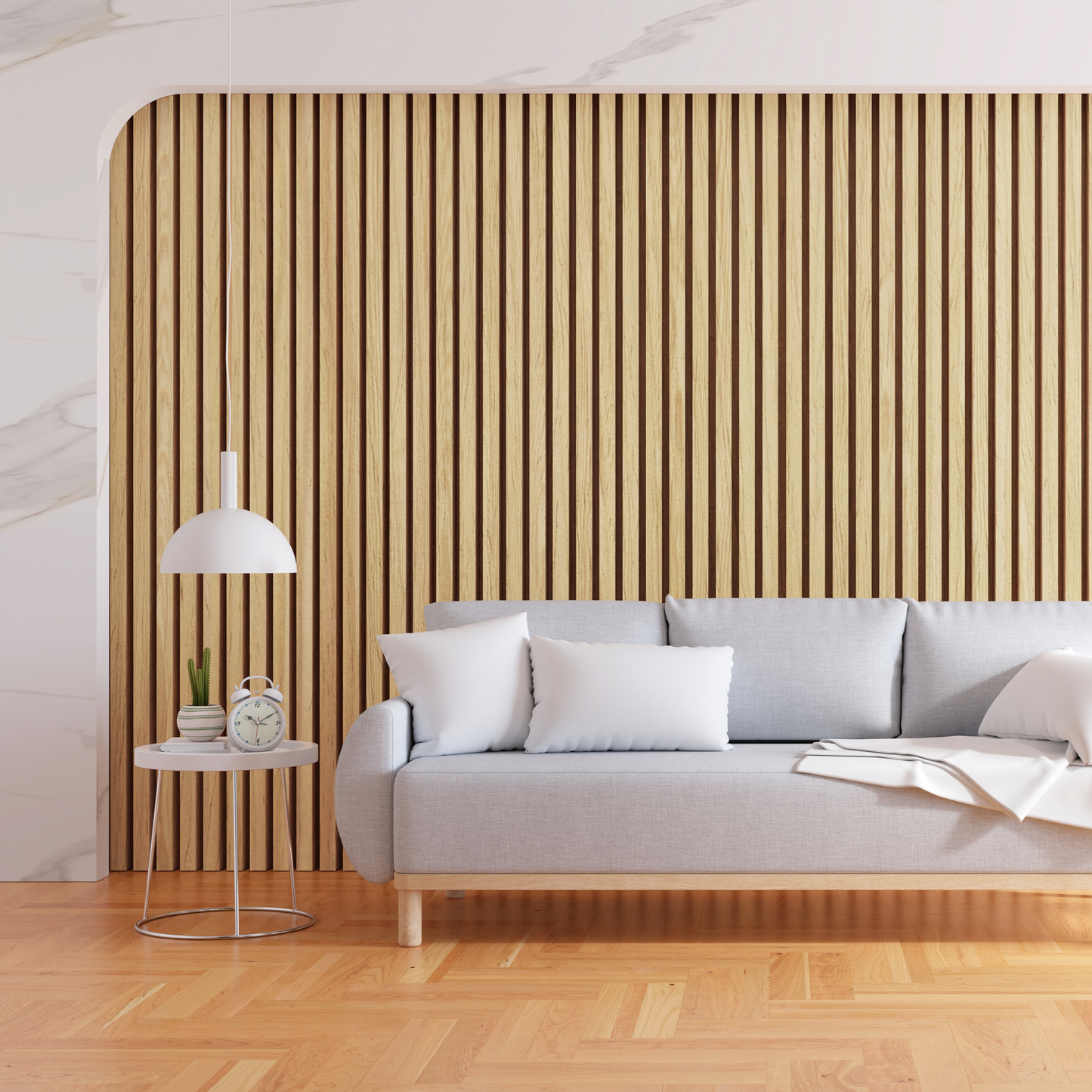 Wooden Acoustic Wall Panels 2400mmx600mm - Oak