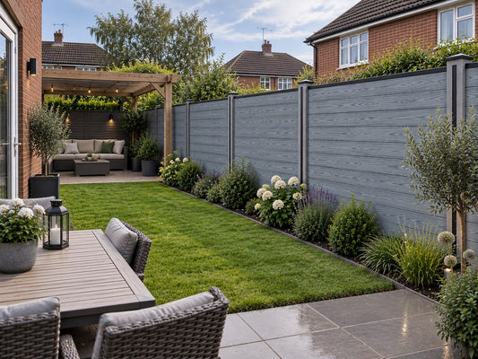 Full Composite Fencing Panel Set - Anthracite