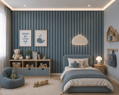 Acoustic Slat Wall Panel Samples - 44mm Wide Slat