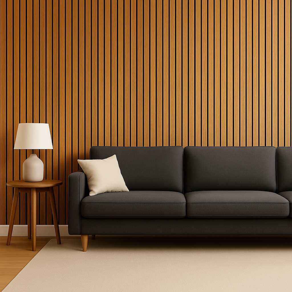 Wooden Acoustic Wall Panels 240cm x 60cm- Swiss Oak