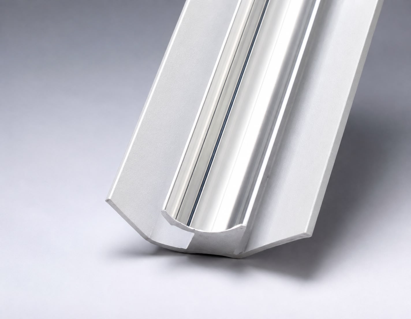 8mm Silver Internal Corner Trim for Shower Panels (2.4m)
